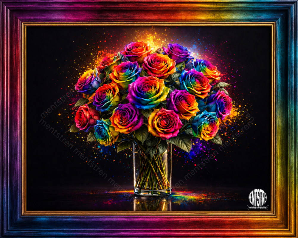 "Florish: In Color" Canvas Art