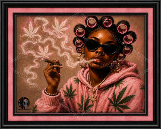 "Pretty Smoke: Powerful Vibes" Canvas Art